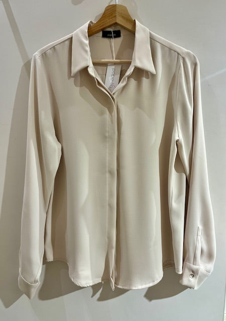 Camisa Popelin beige